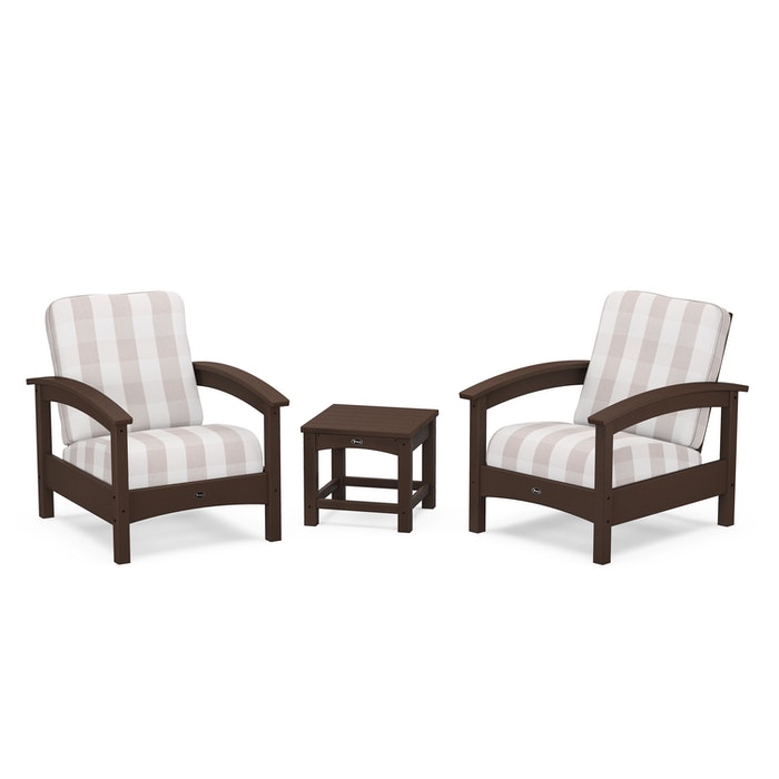 Trex Outdoor Furniture Rockport Club 3 Piece Deep Seating Conversation Set