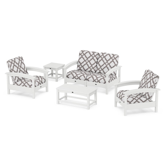Trex Outdoor Furniture Rockport Club 6 Piece Deep Seating Conversation Set