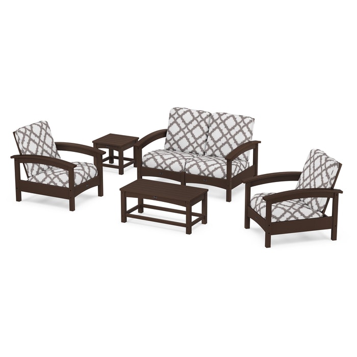 Trex Outdoor Furniture Rockport Club 6 Piece Deep Seating Conversation Set