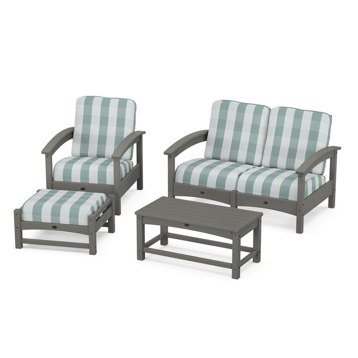 Trex Outdoor Furniture Rockport 4-Piece Deep Seating Conversation Group