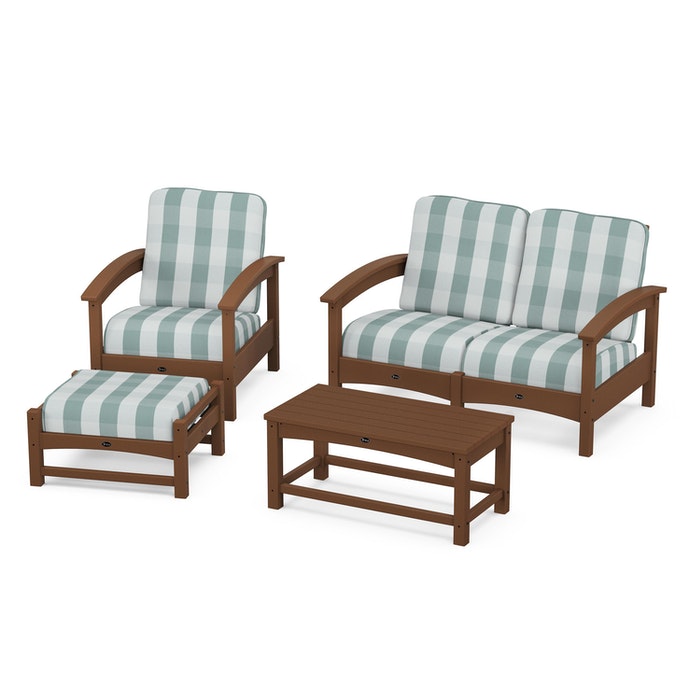 Trex Outdoor Furniture Rockport 4-Piece Deep Seating Conversation Group