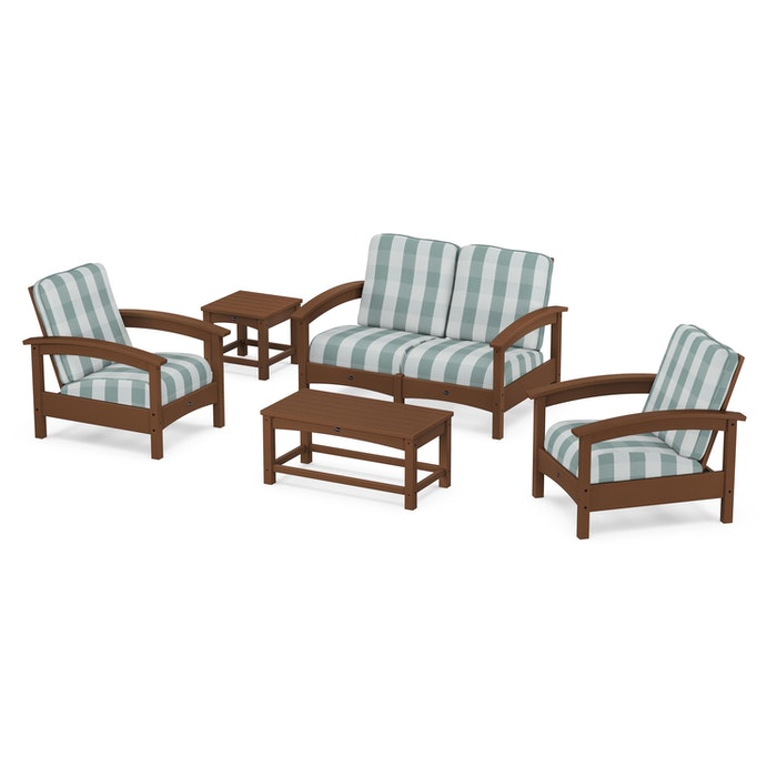 Trex Outdoor Furniture Rockport Club 6 Piece Deep Seating Conversation Set