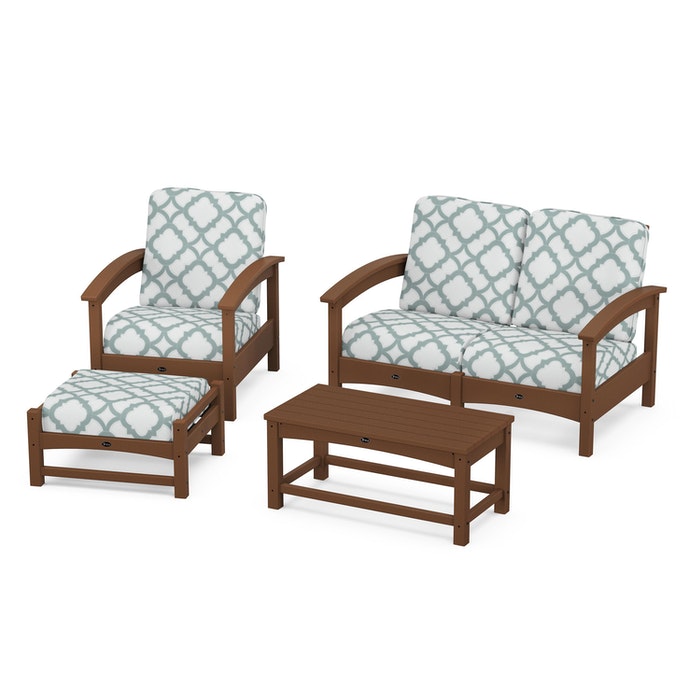 Trex Outdoor Furniture Rockport 4-Piece Deep Seating Conversation Group