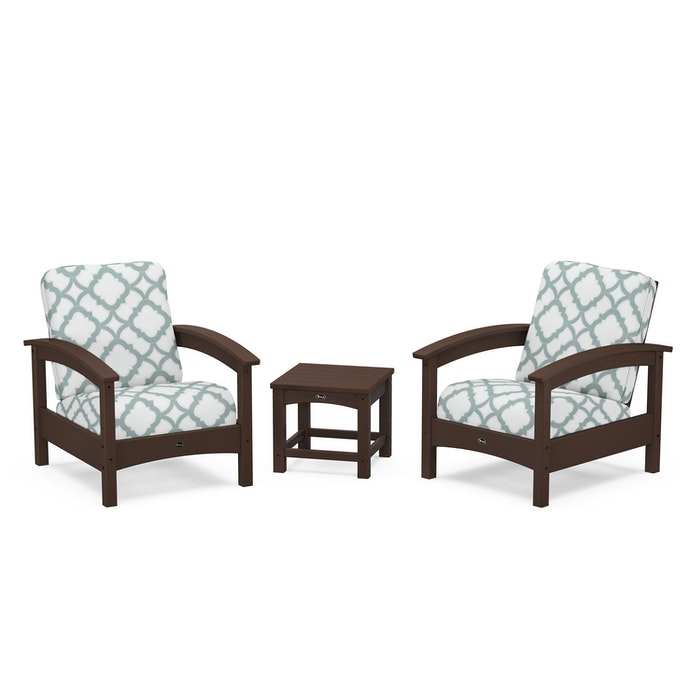 Trex Outdoor Furniture Rockport Club 3 Piece Deep Seating Conversation Set