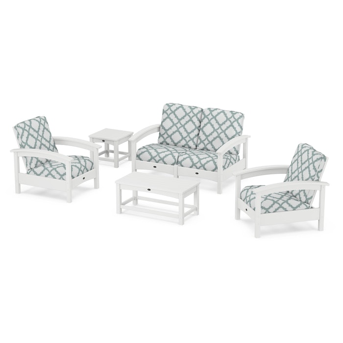 Trex Outdoor Furniture Rockport Club 6 Piece Deep Seating Conversation Set