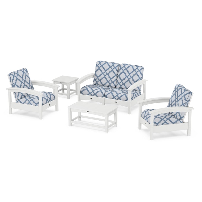 Trex Outdoor Furniture Rockport Club 6 Piece Deep Seating Conversation Set