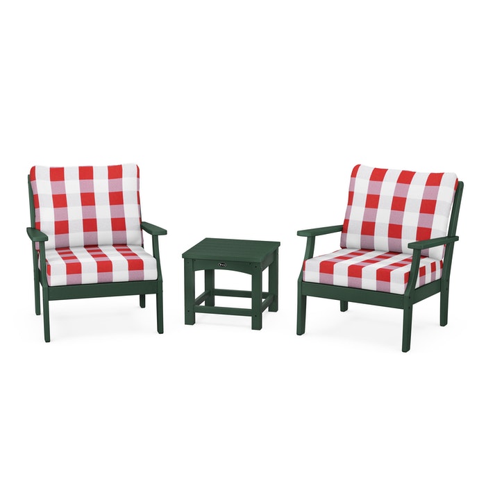 Trex Outdoor Furniture Yacht Club 3-Piece Deep Seating Set