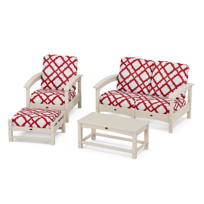 Trex Outdoor Furniture Rockport 4-Piece Deep Seating Conversation Group
