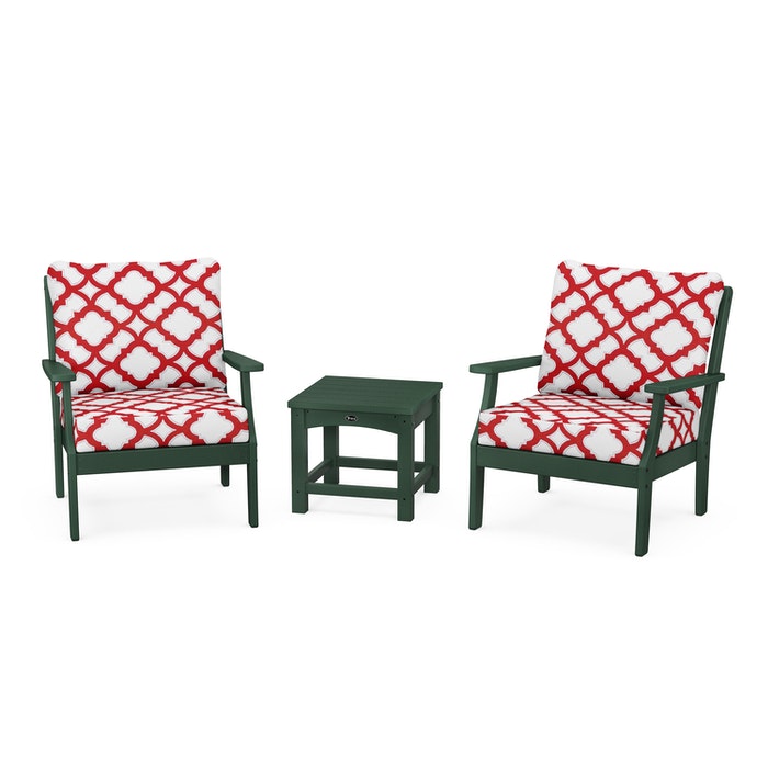 Trex Outdoor Furniture Yacht Club 3-Piece Deep Seating Set