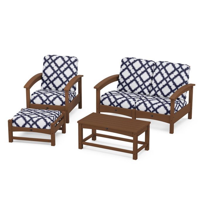 Trex Outdoor Furniture Rockport 4-Piece Deep Seating Conversation Group