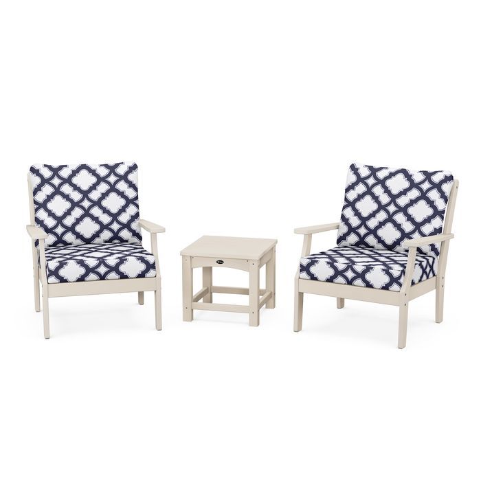 Trex Outdoor Furniture Yacht Club 3-Piece Deep Seating Set