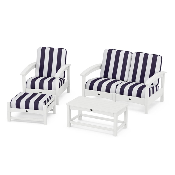Trex Outdoor Furniture Rockport 4-Piece Deep Seating Conversation Group