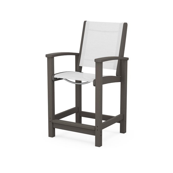 POLYWOOD Coastal Counter Chair in Vintage Finish