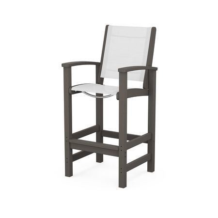 POLYWOOD Coastal Bar Chair in Vintage Finish