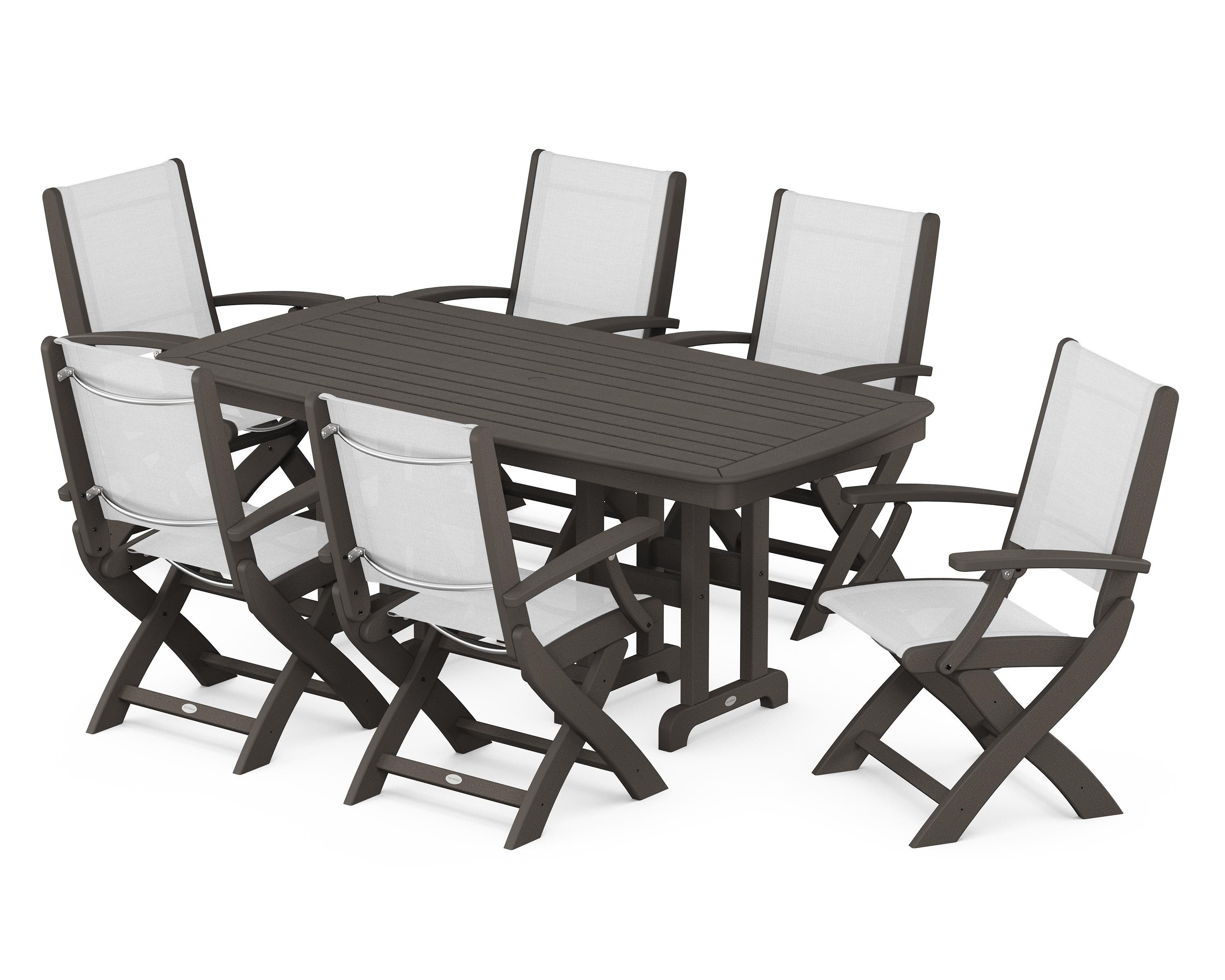 coastal 7 piece dining set