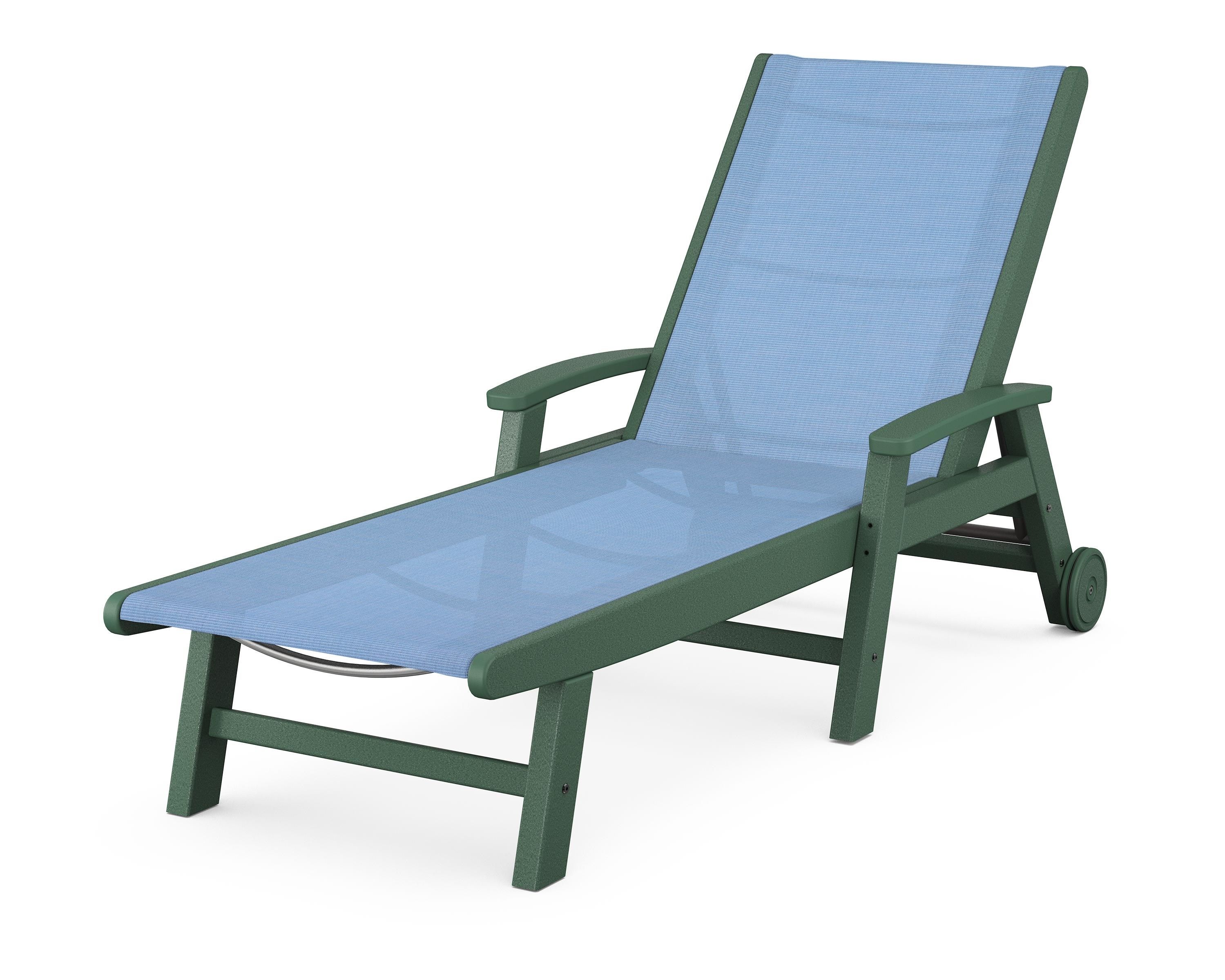 polywood signature chaise with wheels