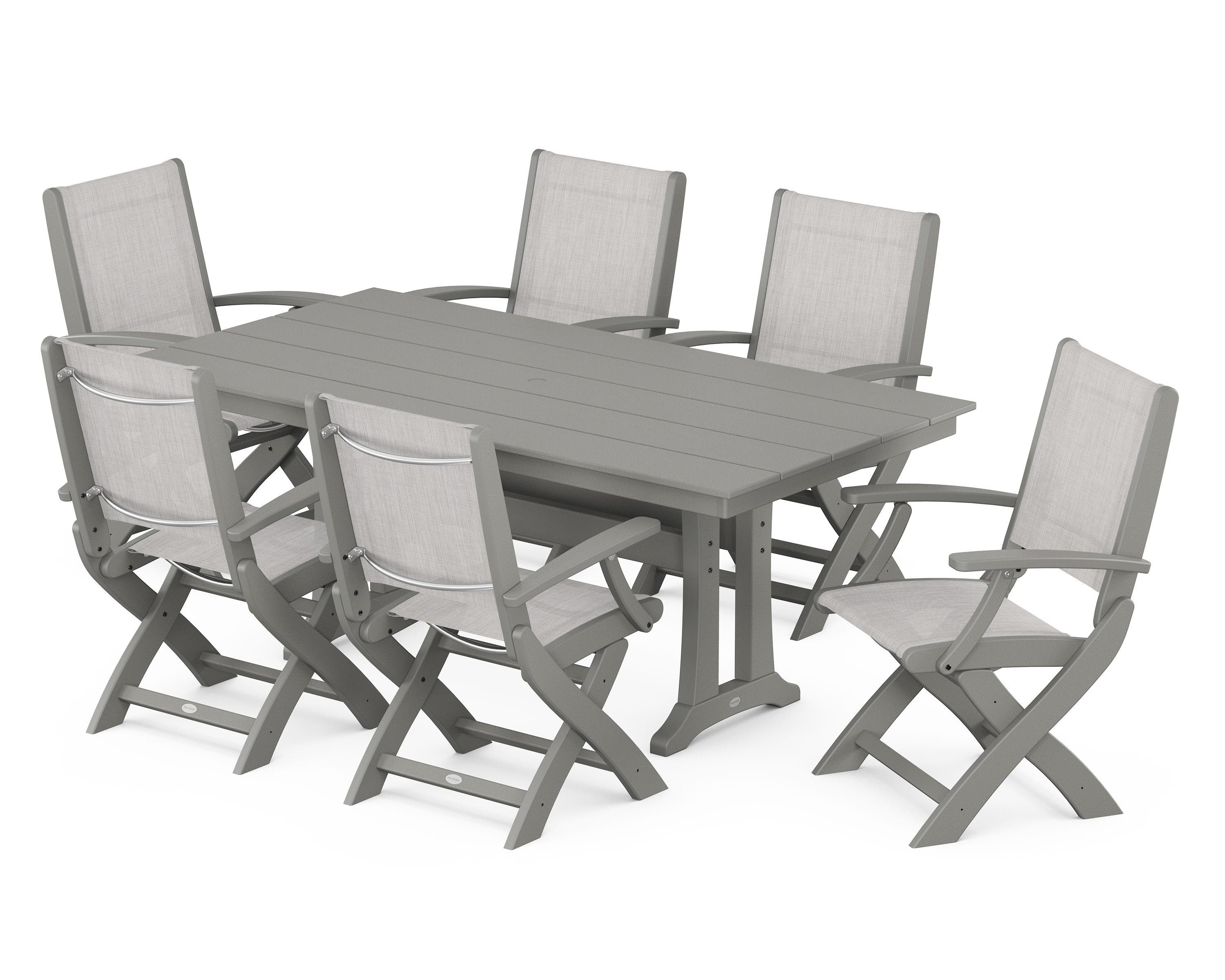 7 piece folding outdoor dining deals set