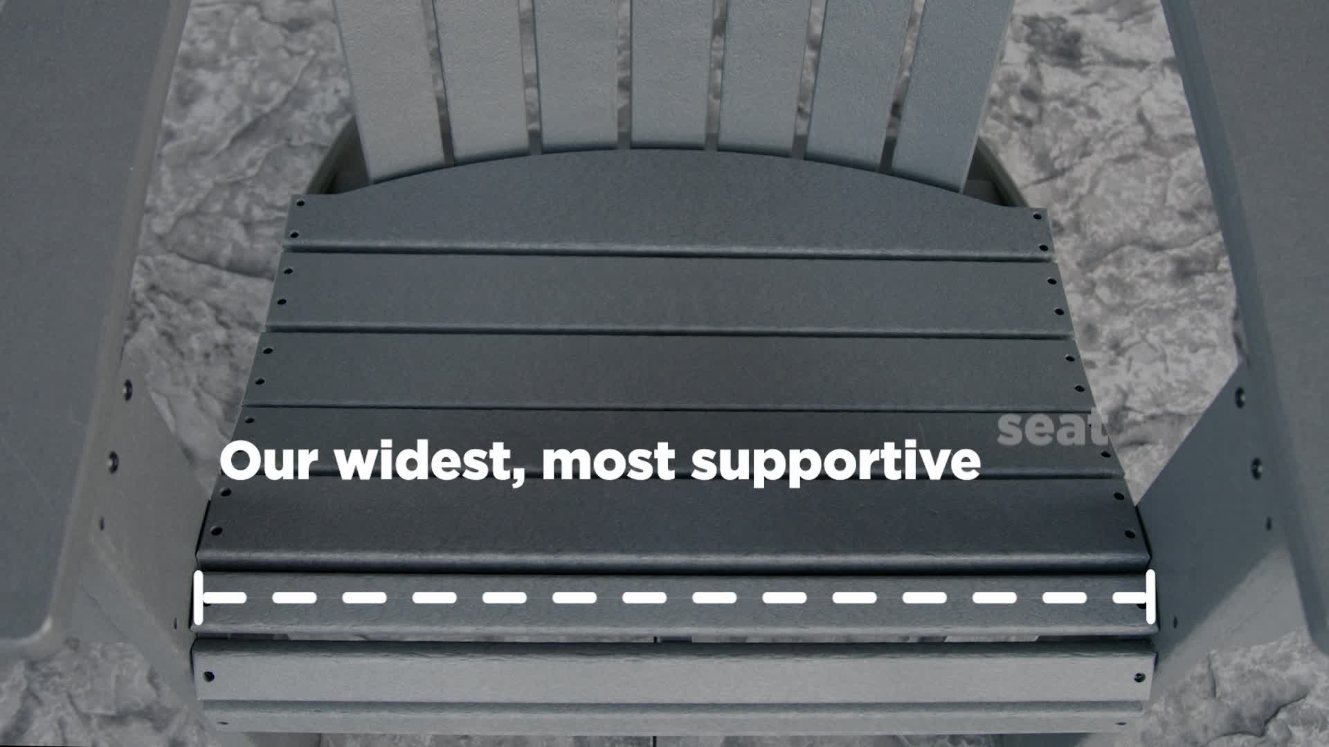 Nautical Grand Adirondack Chair