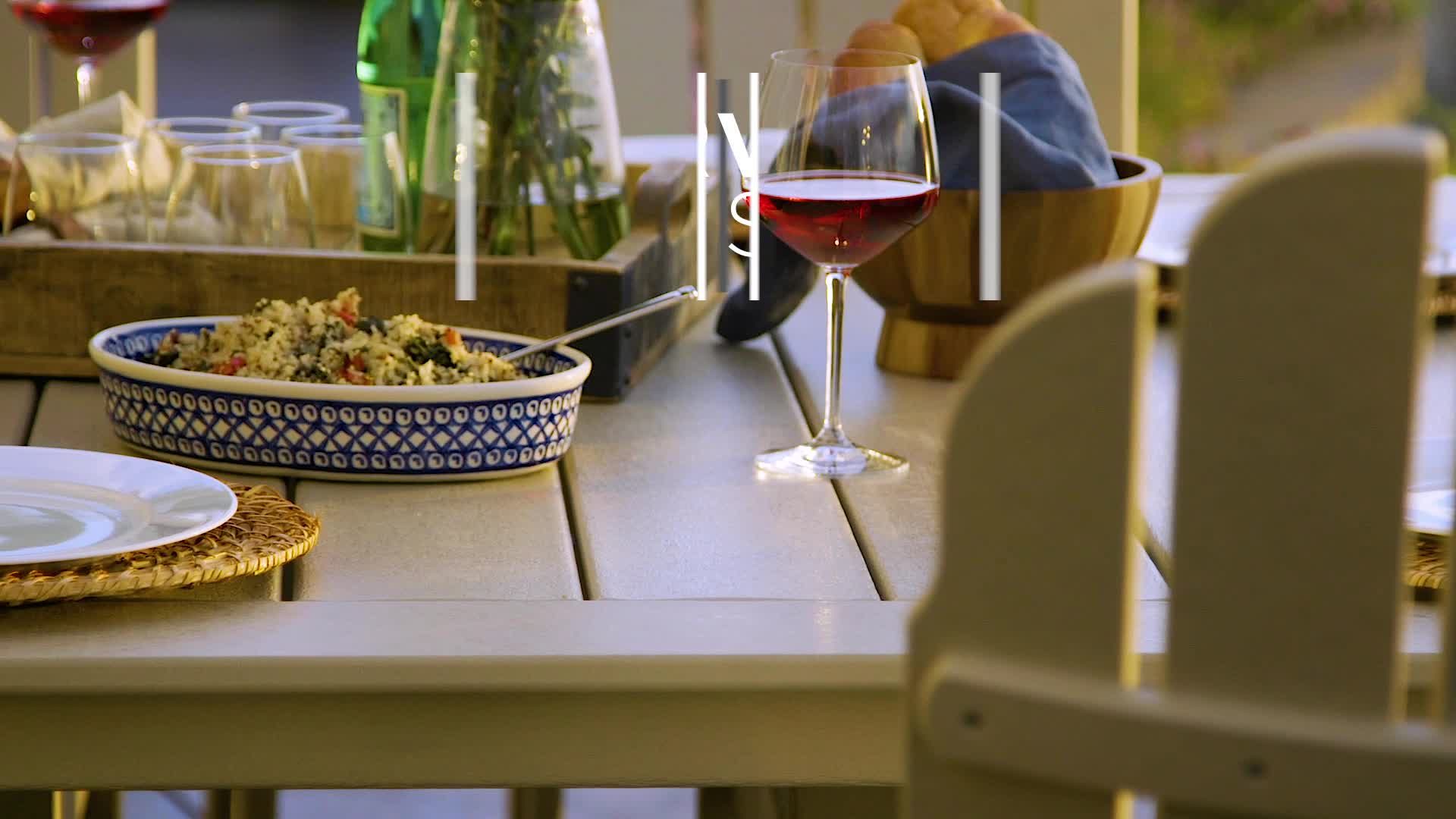 Vineyard Curveback Adirondack 9-Piece Nautical Trestle Dining Set